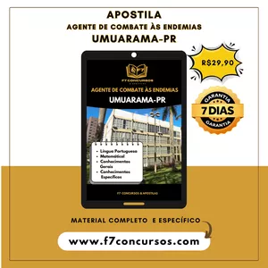 Imagem de capa para o Curso online Apostila Agente de Combate às Endemias Umuarama-PR