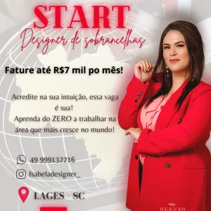 Imagem de capa para o Curso online CURSO PROFISSIONAL: DESIGNER DE SOBRANCELHAS E APLICAÇÃO DE HENNA