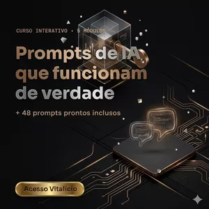 Imagem do curso Curso de Prompts de IA + Kit de 48 Prompts