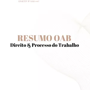 Imagem de capa para o Ebook RESUMO OAB - DESCOMPLICANDO A CLT