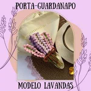Imagem de capa para o Curso online Porta-Guardanapo | Modelo Lavandas