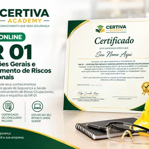 Imagem do curso Curso NR 01 – Disposições Gerais e Gerenciamento de Riscos Ocupacionais - com Certificado Válido