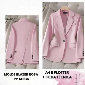 Imagem de capa para o Ebook MOLDE EM PDF BLAZER ROSA