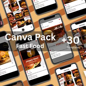 Imagen de portada para Ebook Canva Pack Restaurante Fast Food 