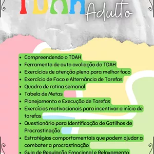 Imagem do curso Caderno Terapêutico do TDAH Adulto