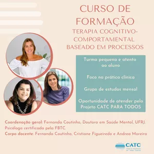 Imagem de capa para o Curso online Curso de Formação em Terapia Cognitivo-Comportamental