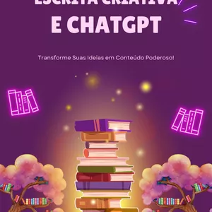Imagem de capa para o Curso online Gravado: Escrita Criativa + Chat GPT Workshop