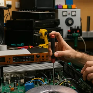 Imagen de portada para Curso online 🔈 Curso técnico completo en reparación de Altavoces, amplificadores y sistemas de audio. Certificado, actualizaciones y material descargable.