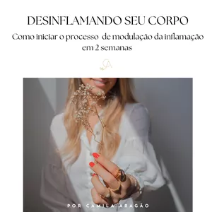 Imagem de capa para o Ebook Desinflamando seu corpo em 2 semanas