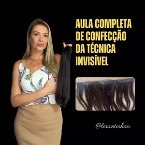 Imagem de capa para o Curso online Aula completa de confecção da técnica invisível 