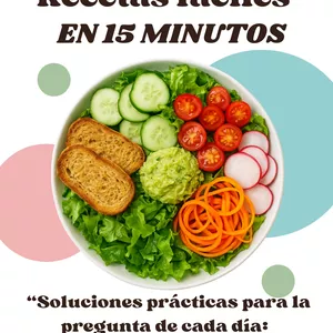 Imagen de portada para Ebook ¿Qué puedo cocinar hoy? Recetas fáciles en 15 minutos. 