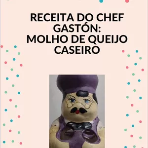 Imagem de capa para o Ebook Receitas do Chef Gastón: Molho de Queijo caseiro