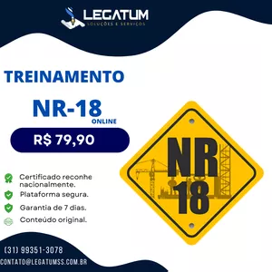 Imagem de capa para o Curso online NR 18 - SEGURANÇA E SAÚDE NO TRABALHO NA INSDUSTRIA E CONSTRUÇÃO