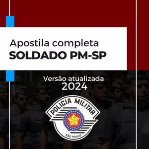 Imagem de capa para o Ebook Apostila Completa - Soldado PM-SP