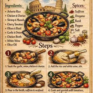 Cover image for Ebook recipe for an Italian paella