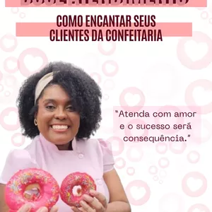 Imagem de capa para o Ebook DOCE ATENDIMENTO: Como encantar seus clientes na confeitaria