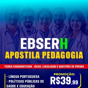 APOSTILA EBSERH PEDAGOGIA 2025 por CONCURSOS ONLINE