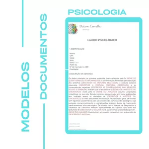 Imagem de capa para o Curso online Kit Canva Modelo de Documentos- Psicologia ( Laudos, parecer, relatorio, etc...)