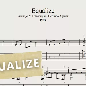 Imagem de capa para o Ebook Equalize - Pitty: Transcrição p/ Violão Solo (Fingerstyle) c/ Tablatura + Partitura + Cifra.