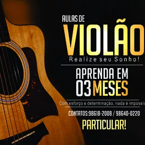 Imagem de capa para o Curso online Aprenda Violão em Três Meses