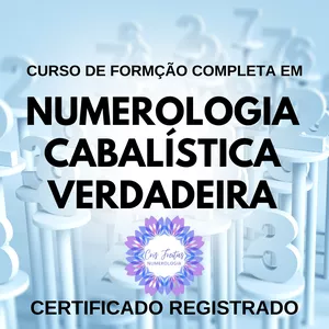 Imagem de capa para o Curso online NUMEROLOGIA  CABALISTICA VERDADEIRA - FORMAÇÃO COMPLETA