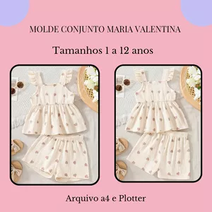 Imagem de capa para o Ebook Molde Conjunto  Maria Valentina 