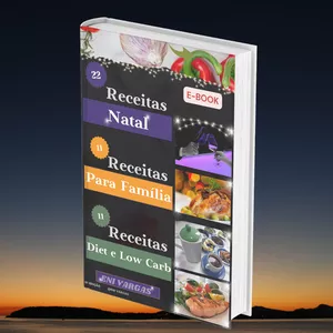 Imagem de capa para o Ebook E-book 22 Receitas de NATAL, 11 para Família e 11 Diet.