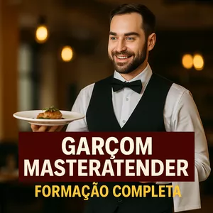 Imagem do curso Garçom MasterAtender – Formação Completa 