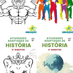 Imagem de capa para o Ebook 4º BIM ATIVIDADES ADAPTADAS DE HISTÓRIA 6º AO 9º ANO