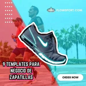 Imagen de portada para Ebook 9 Plantillas canva para un negocio de zapatillas
