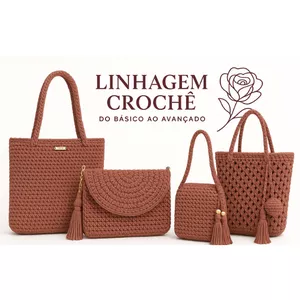 Linhagem Crochê: Aprenda crochê do básico ao avançado