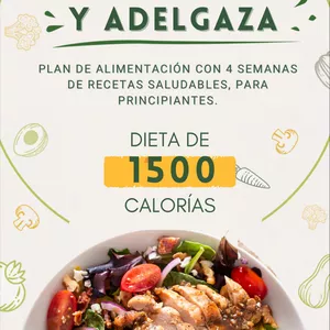 Imagen de portada para Ebook Menú Delicioso de 1500 Calorías: Pierde Peso sin Restricciones
