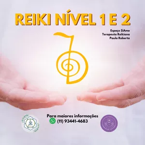 Imagem de capa para o Curso online Reiki Nível 1 e 2
