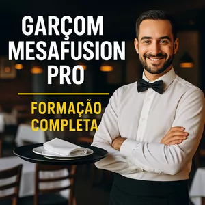 Imagem de Garçom MesaFusion Pro – Formação Completa  criado por Curso Completo Com Certificado na hotmart