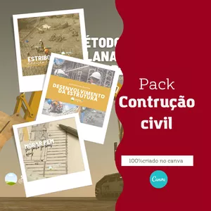 Imagem de capa para o Curso online Pack editável no canva ( Engenharia civil )