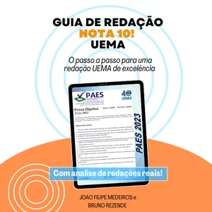 Imagem de capa para o Ebook Guia de redação nota 10 para UEMA