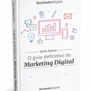 Imagem de capa para o Ebook guia definitivo do marketing digital