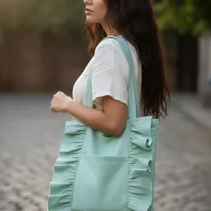 Imagem de capa para o Ebook Totebag com babados - Molde para iniciantes