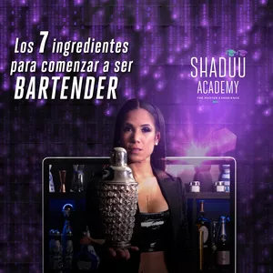 Imagen de portada para Curso online 7 Ingredientes para ser un BARTENDER