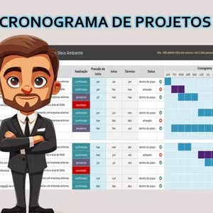 Imagem de capa para o Ebook Cronograma de Projetos em Excel