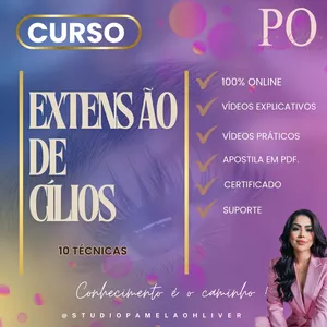 Imagem do curso Curso de Extensão de Cílios Completo por Pamela Ohliver