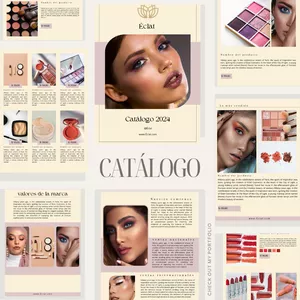 Imagen de portada para Ebook Plantilla de catálogo de maquillaje editable en canva