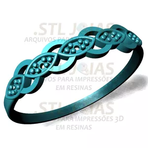 Imagem de capa para o Curso online ANEL CRAVEJADO Arquivo para impressão 3D. Formato STL