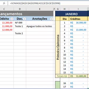 Imagem de capa para o Curso online Planilha Fluxo de Caixa simples