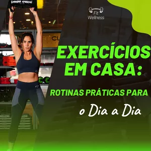 Imagem de capa para o Ebook Exercícios em Casa: Rotinas Práticas para o Dia a Dia