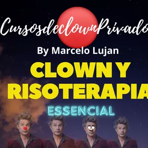 Imagem de capa para o Curso online Clown e Risoterapia by Marcelo Lujan