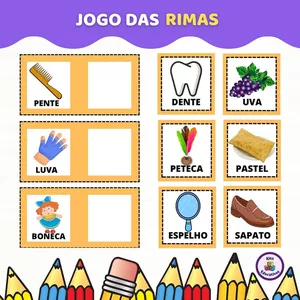 Imagem de capa para o Ebook Jogo das rimas