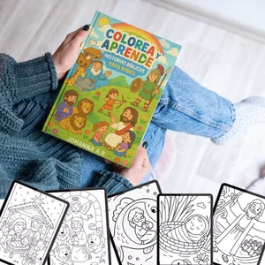 Imagen de portada para Ebook Colorea y Aprende: Historias Bíblicas Para Niños