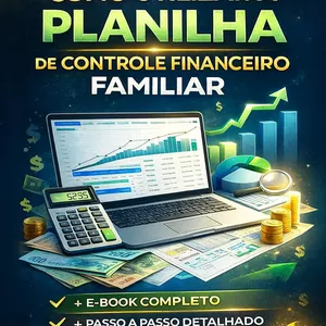 Imagem de capa para o Ebook Planilha Inteligente de Controle Financeiro &amp; Patrimonial