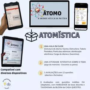 Imagem de capa para o Curso online Pack completo : Kit ATOMÍSTICA (estudo dos átomos) #aulapronta
